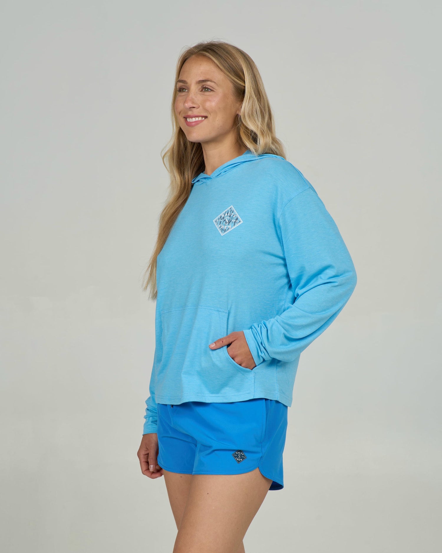 Tippet Fill Tech Hoody - Pool Blue