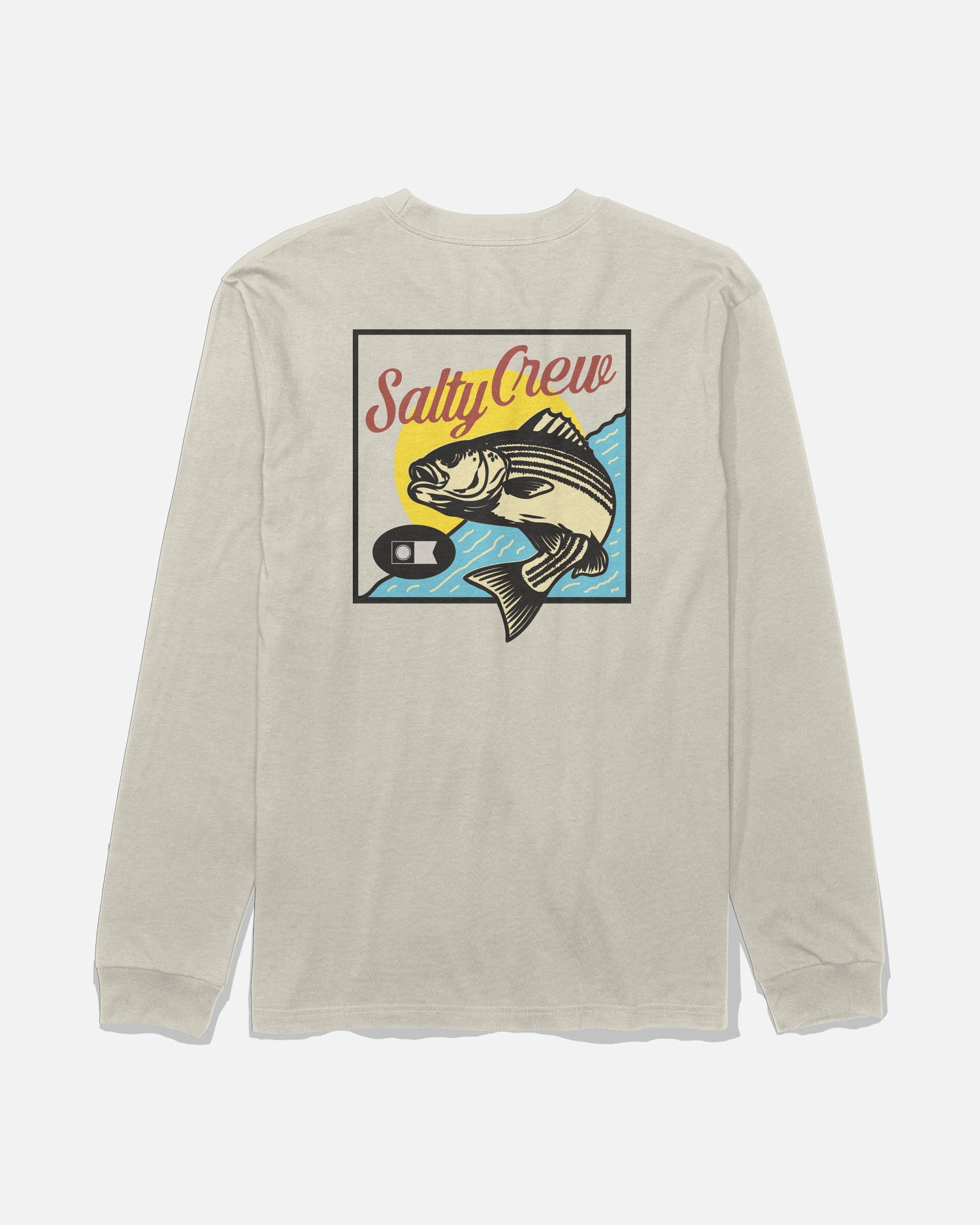 Striped Ls Tee - Moonbeam