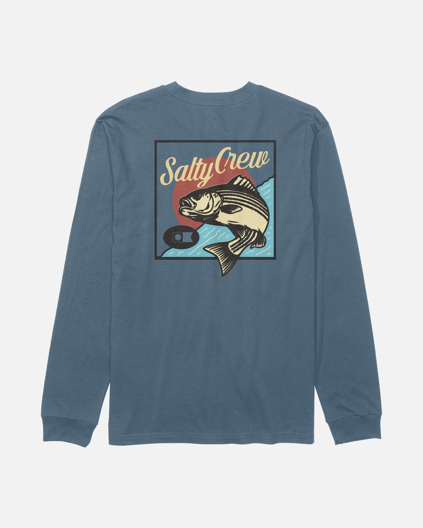 Striped Ls Tee - Slate
