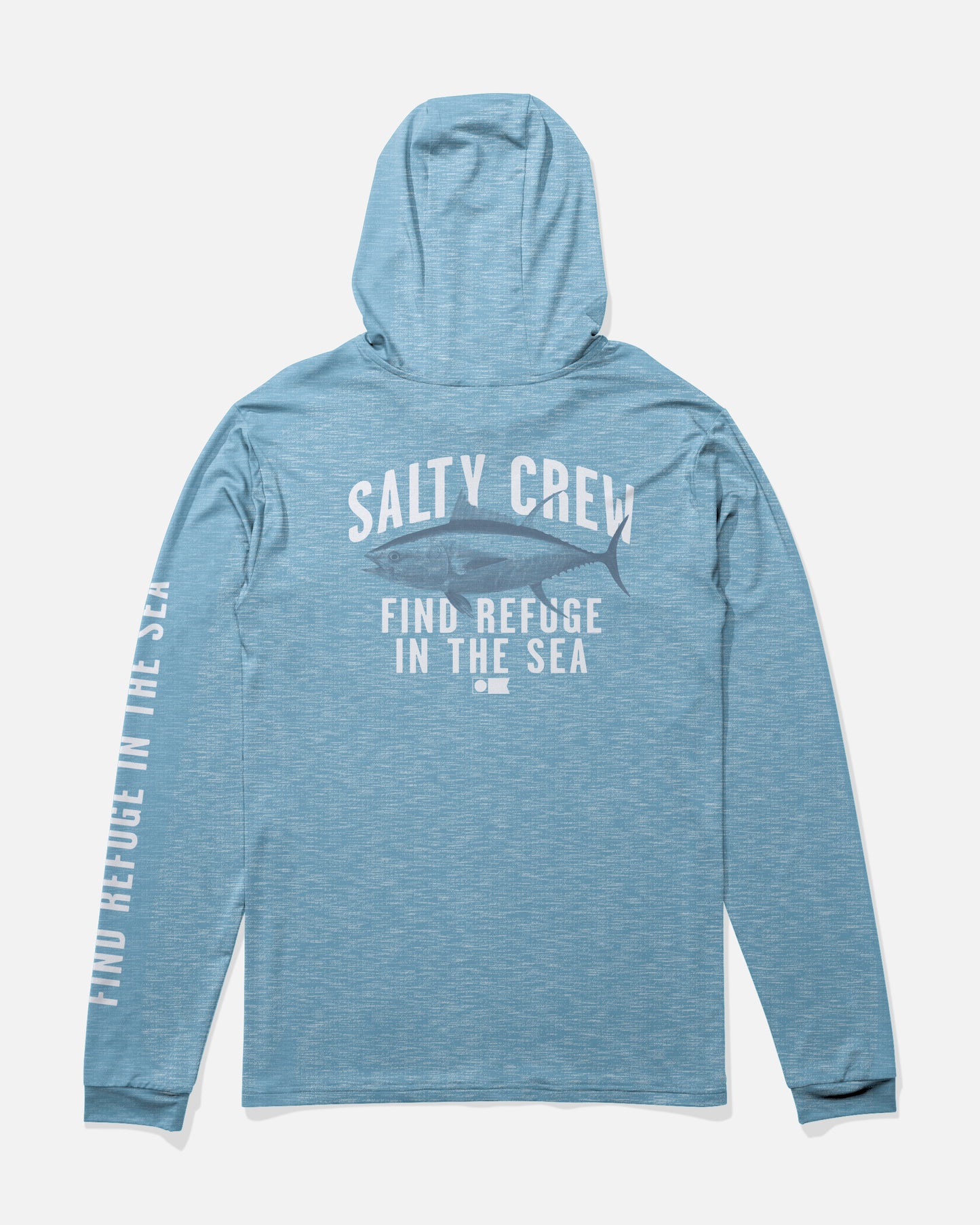 Bitmap Hood Sunshirt - Blue Heather