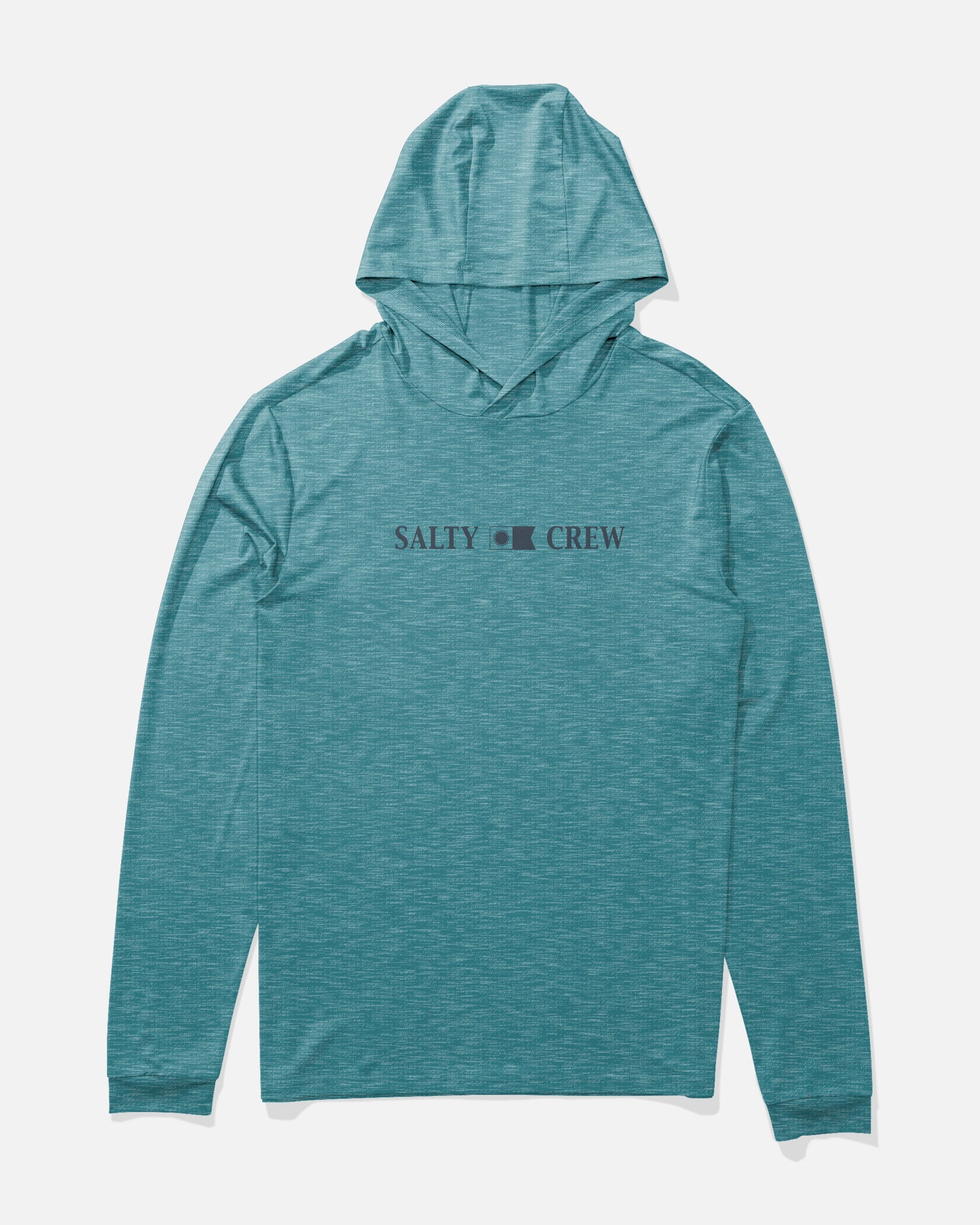 Rail Hood Sunshirt - Teal Blue Heather