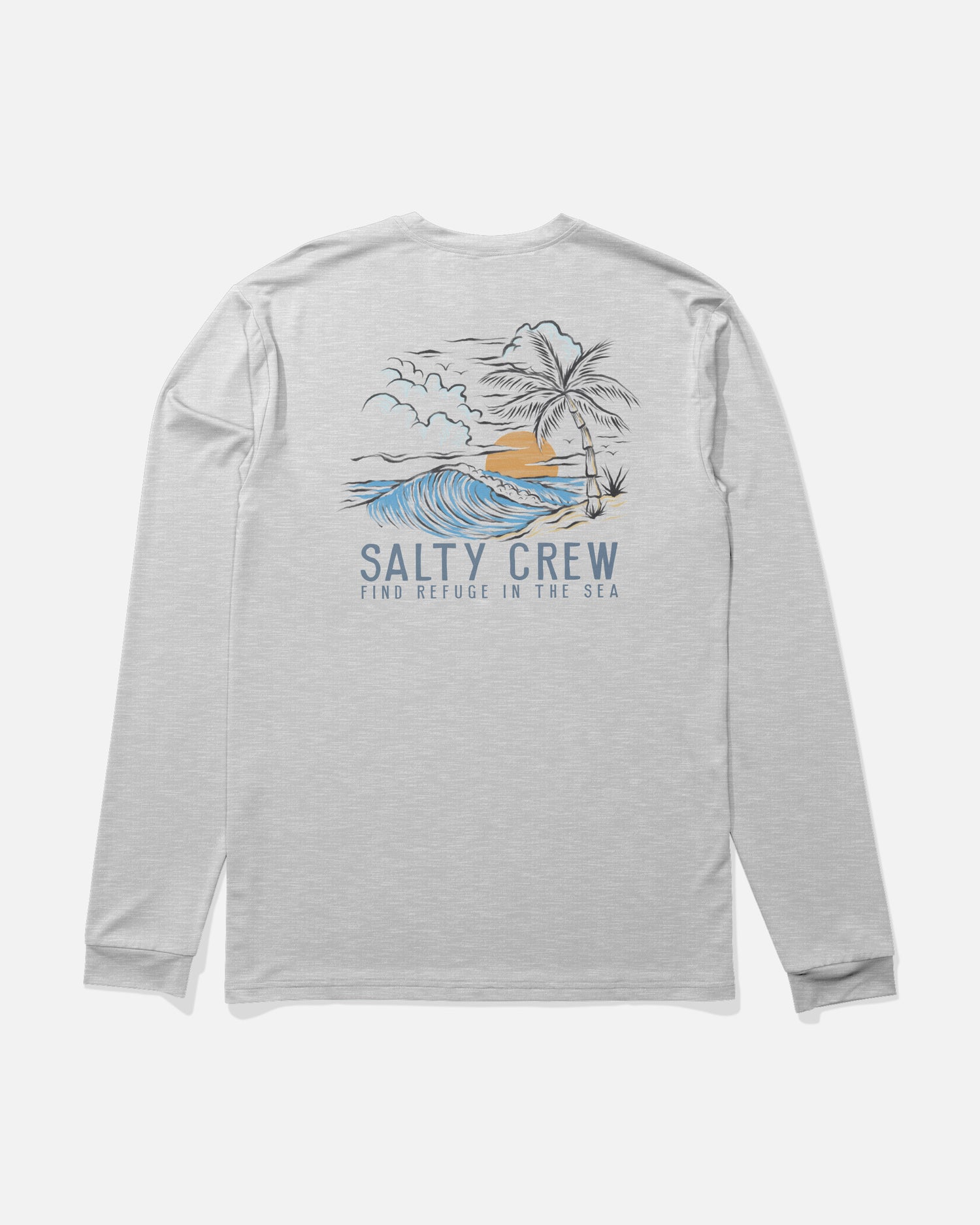 Day Off Ls Sunshirt - Grey Heather