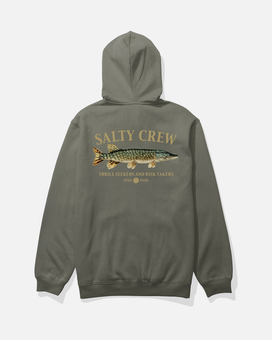 Euro Pike Hood Fleece - Dusty Olive