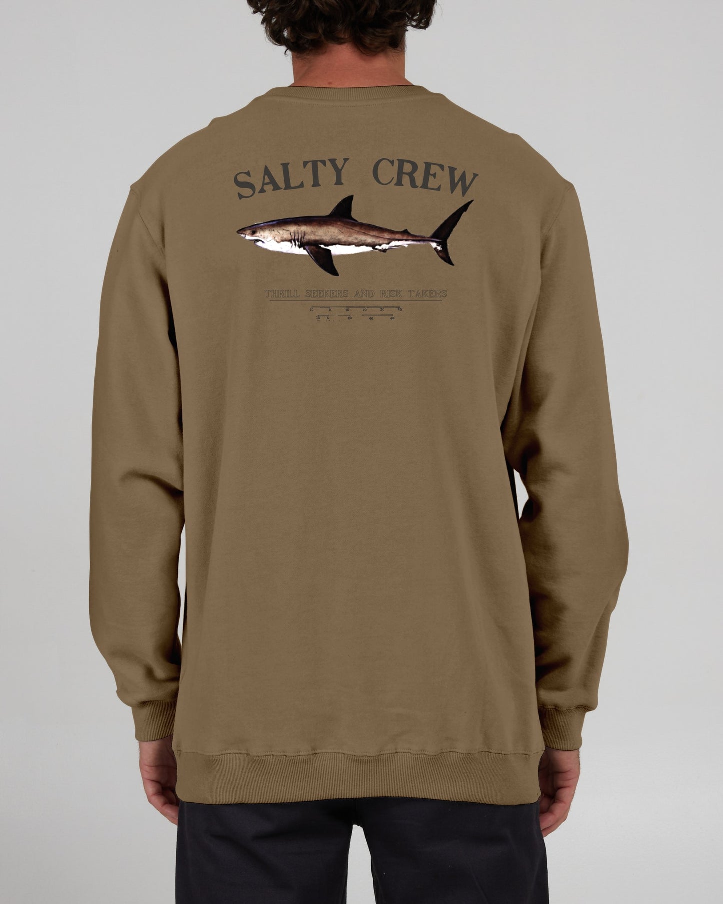 Salty Crew Men - Bruce Vintage Crew Fleece - Pigment Straw