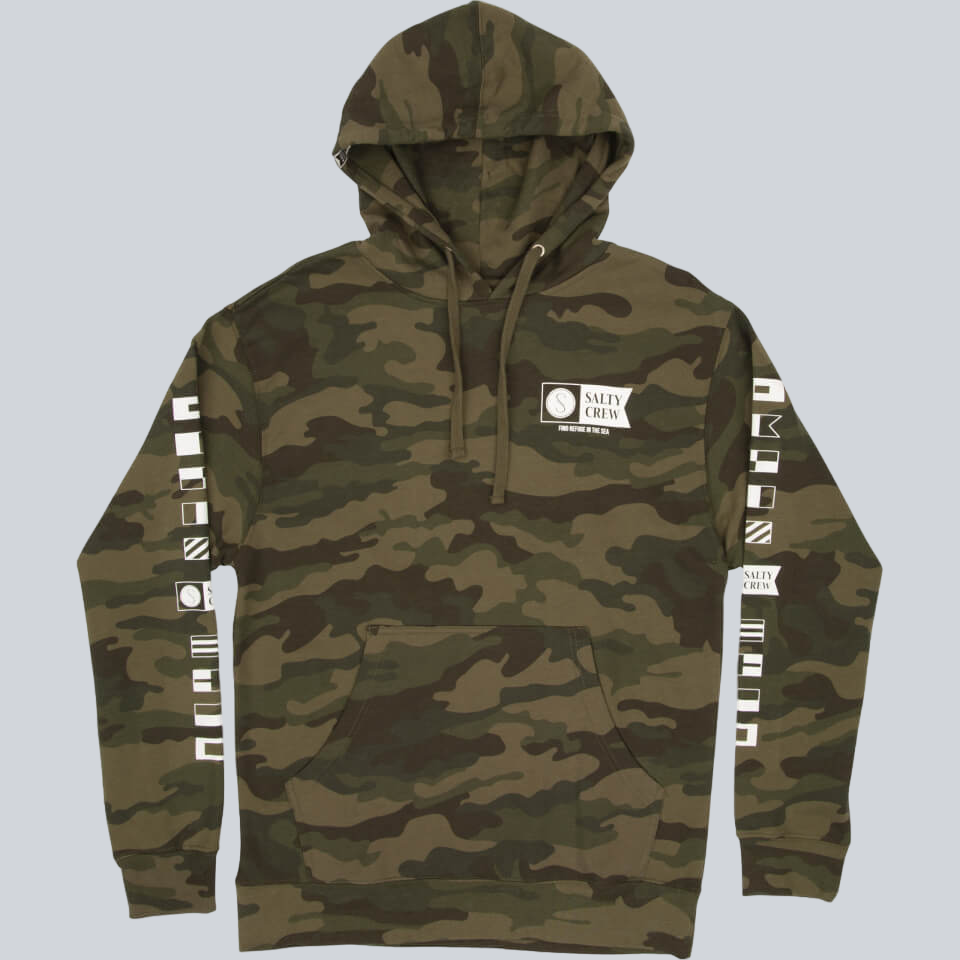 Alpha Hooded Camo Fleece