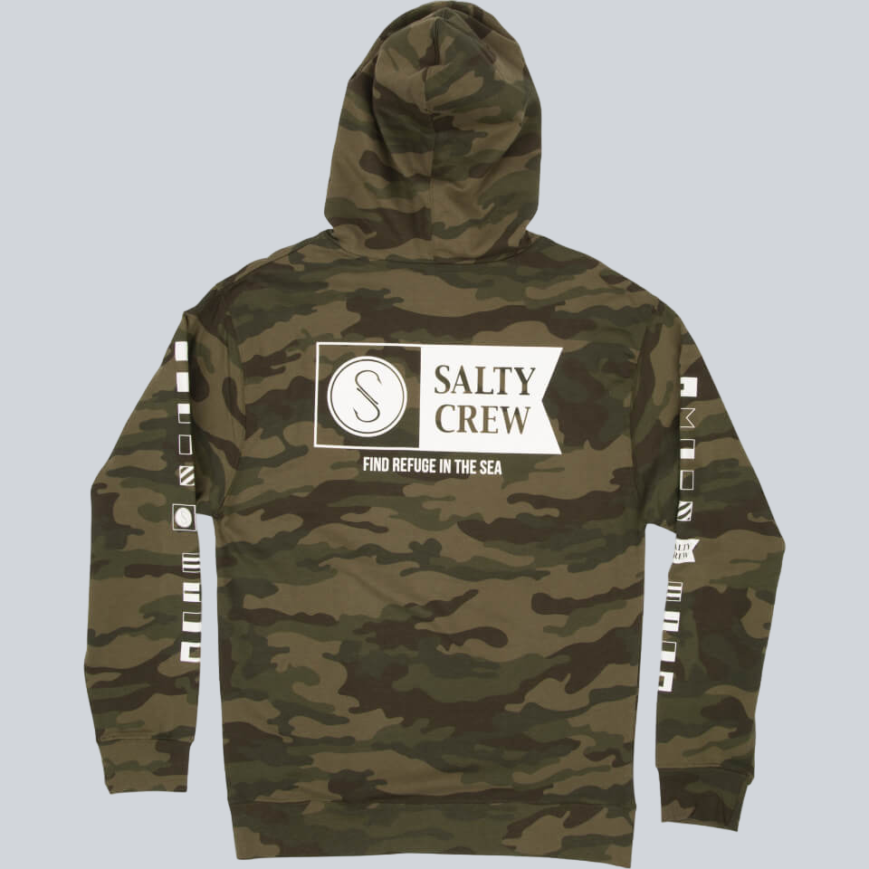 Alpha Hooded Camo Fleece