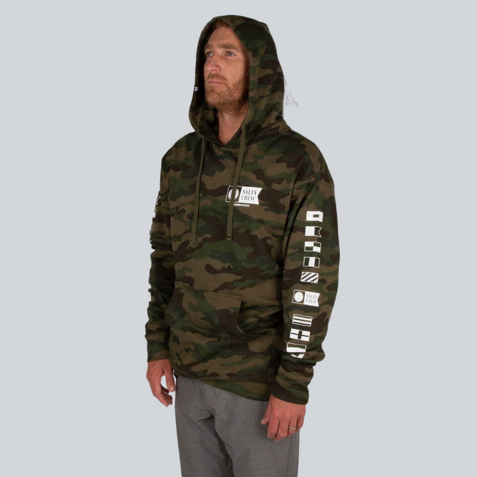 Alpha Con cappuccio Camo Fleece