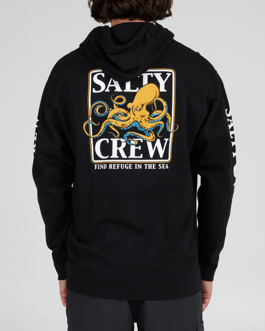 Salty Crew Hombres - Capucha Ink Slinger Fleece - Black
