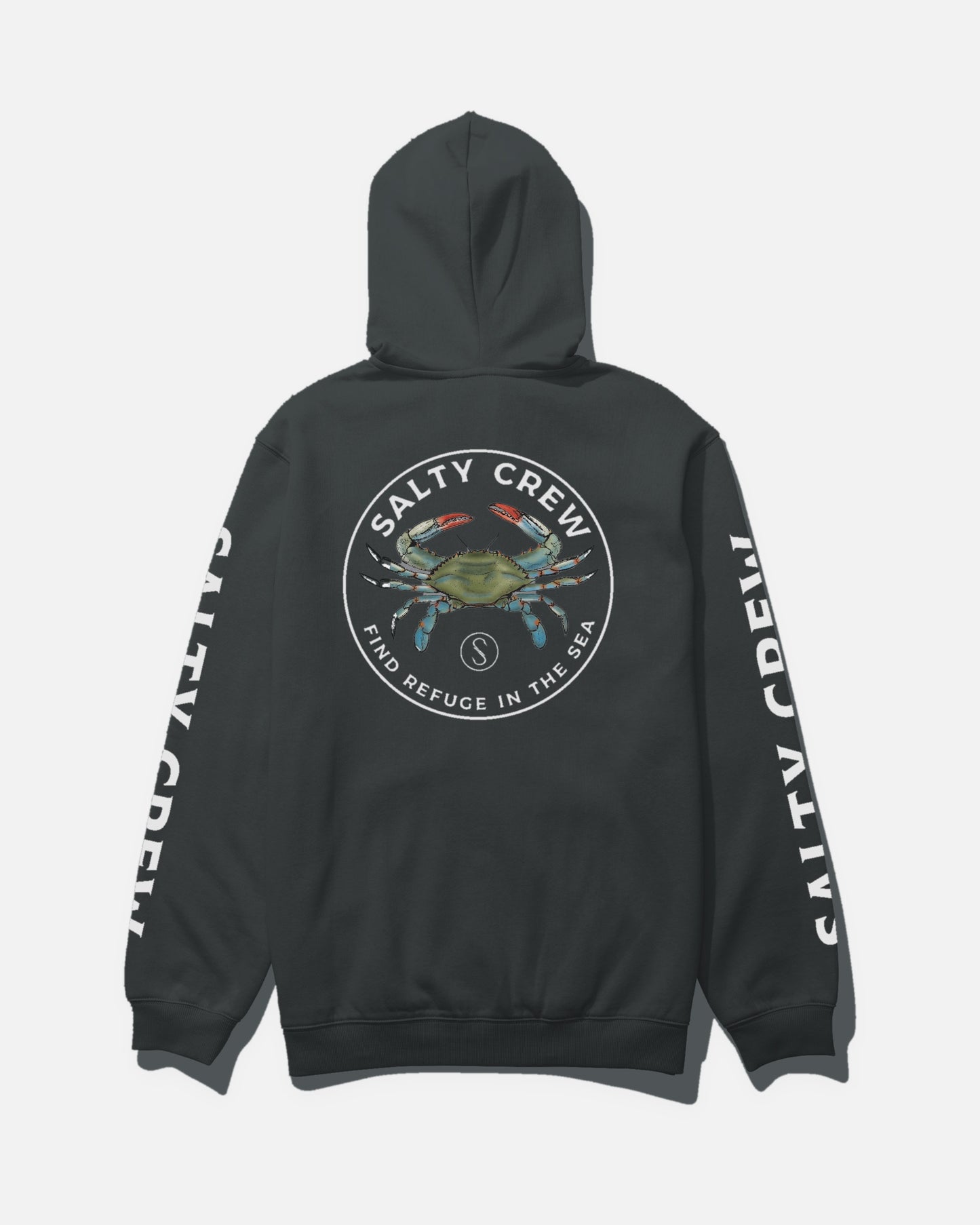 Blue Crabber Hood Fleece - Charcoal
