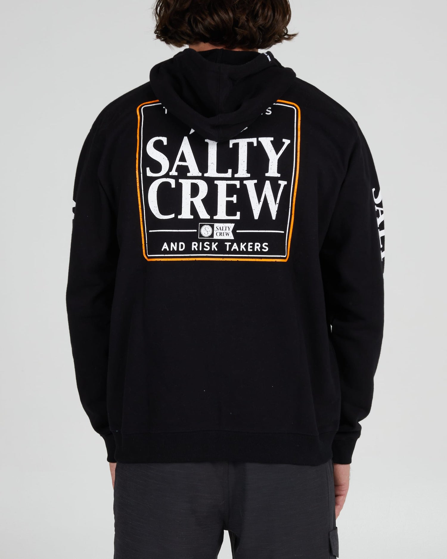Salty crew FLEECE COASTER ZIP FLEECE - Black in Black