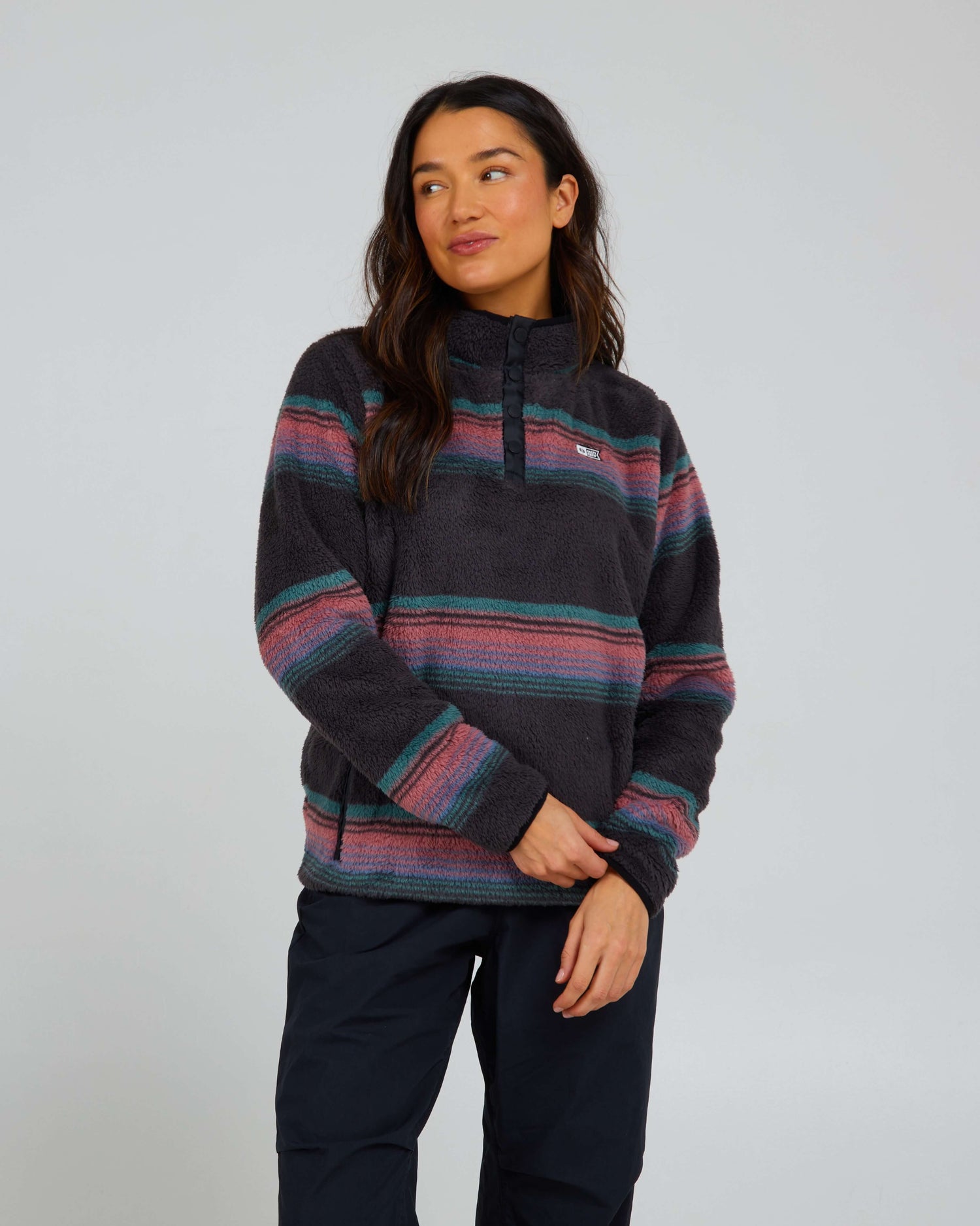 Salty Crew Donna - Pullover Calm Seas - Charcoal