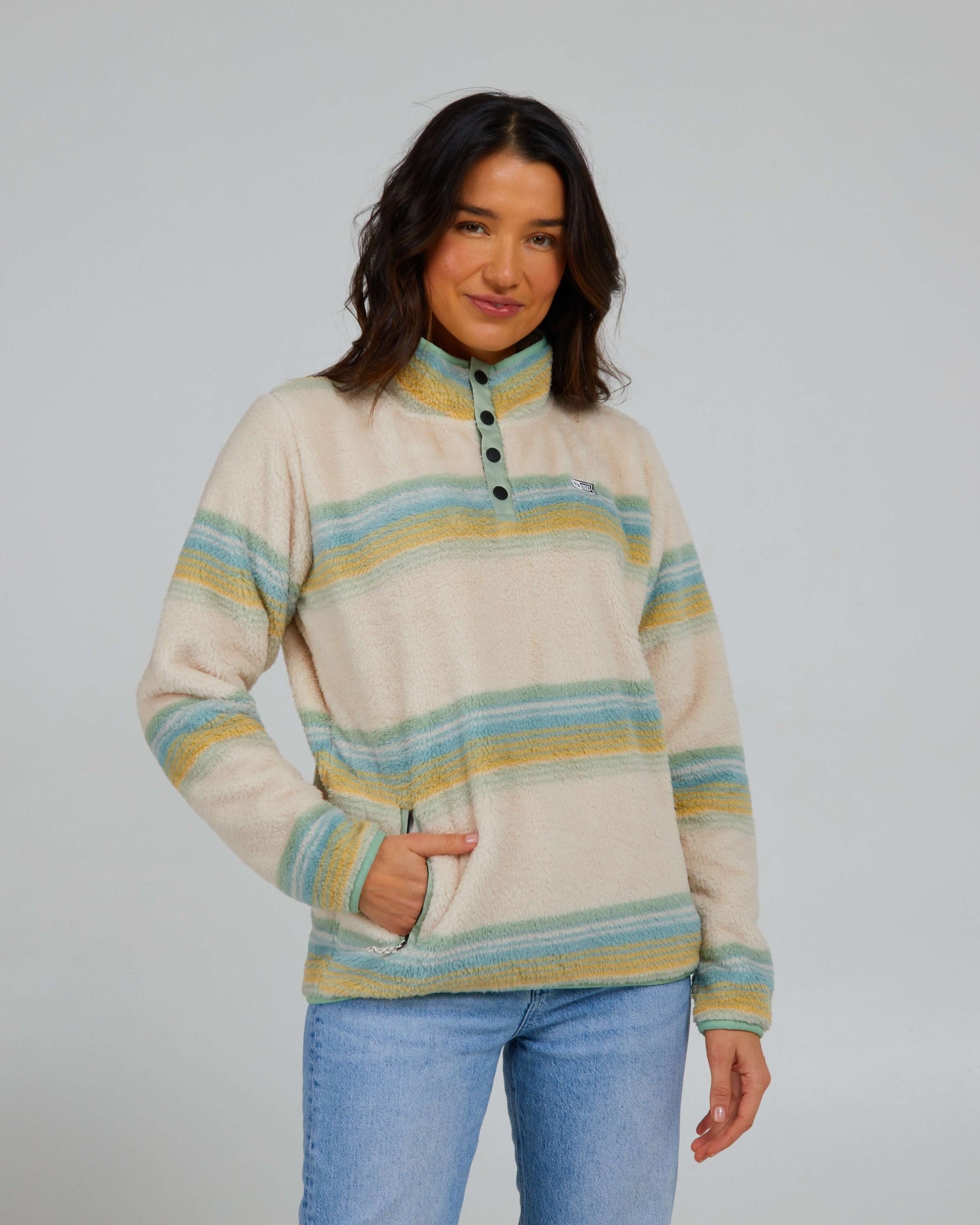 Salty Crew Donna - Pullover Calm Seas - Salvia