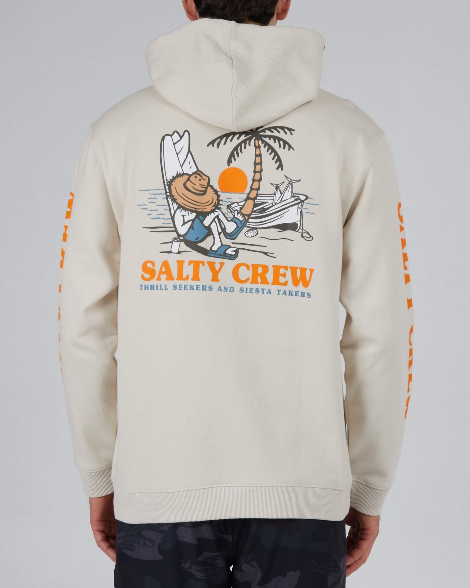 Salty crew FLEECE CUSTOM Siesta Hood Fleece - Bone in Bone