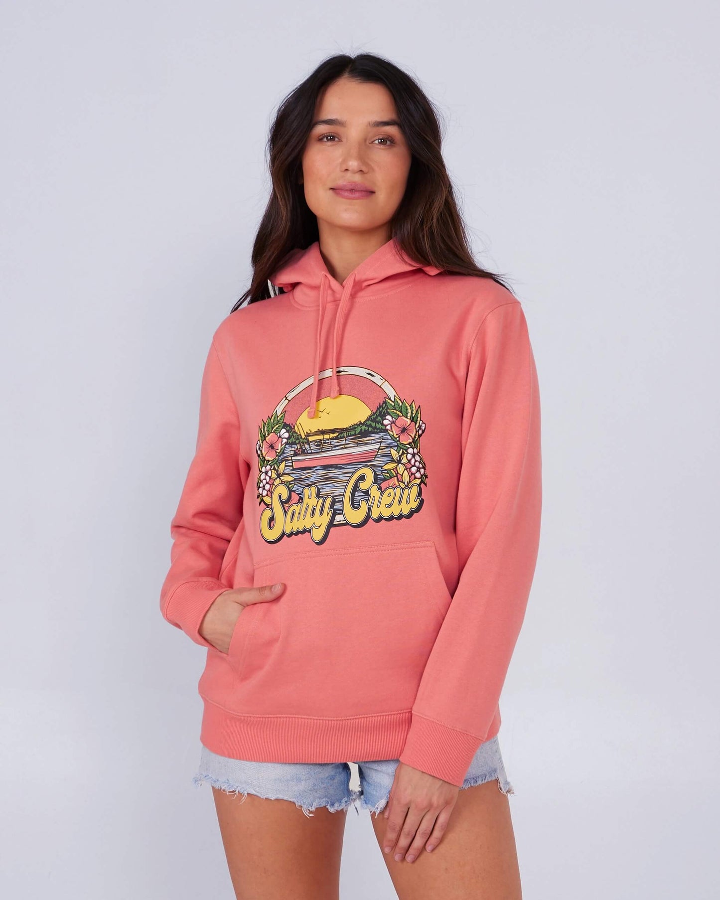 Salty Crew Dames - On Vacation Hoody - Blush