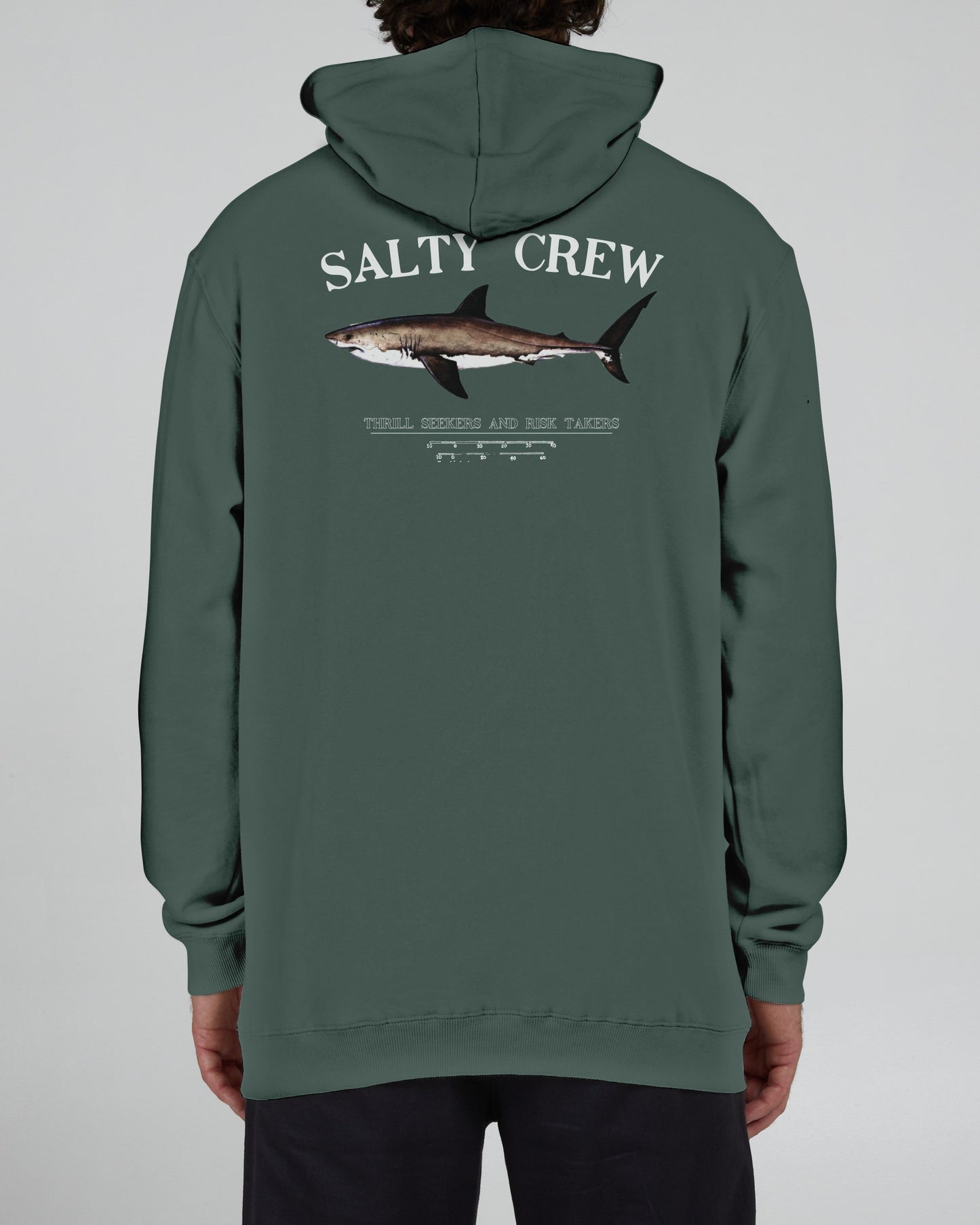 Salty Crew Hombres - Bruce Vintage Zip Fleece - Pigment Moss