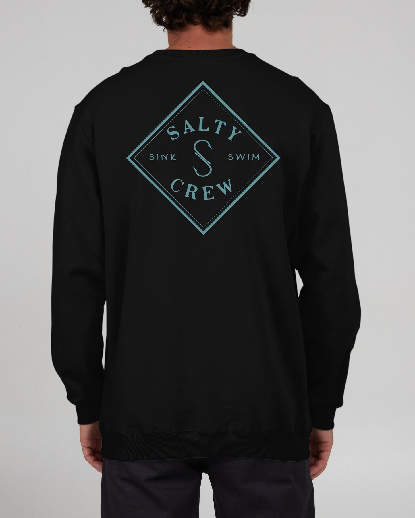 Salty Crew Uomini - Equipaggio Tippet Fleece - Black