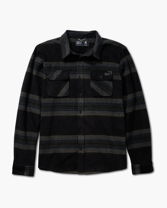 Salty Crew - Swellter Polar Fleece  Camicia - Carbone