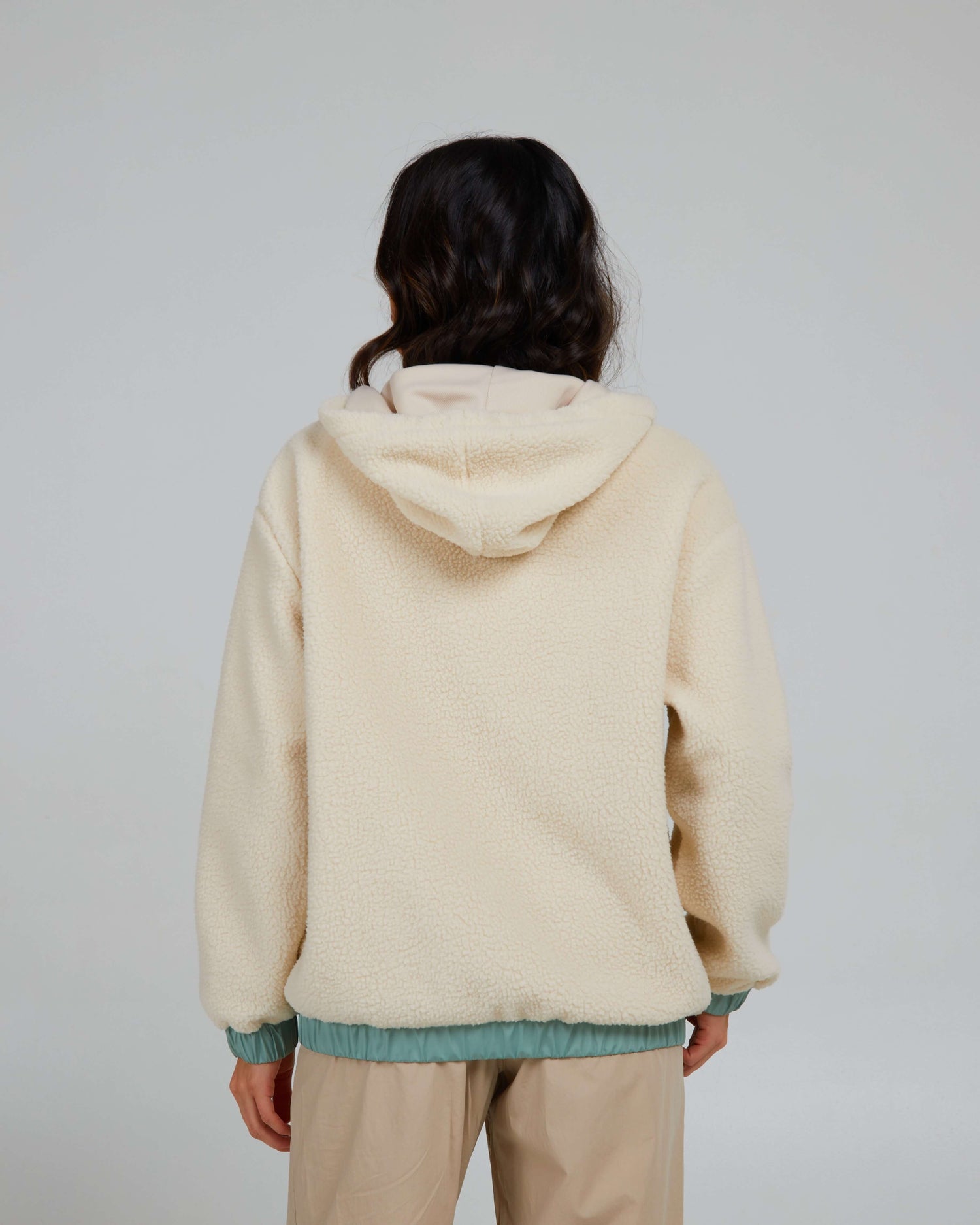 Salty Crew Mujer - Sudadera con capucha Coastal - Natural