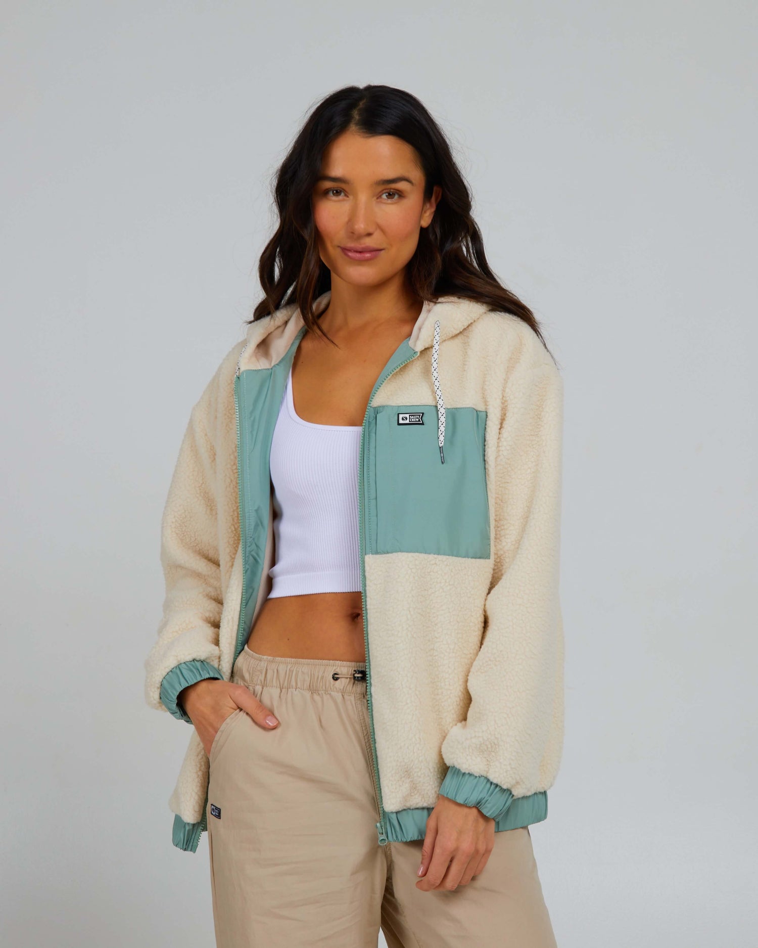 Salty Crew Womens - Coastal Hoody - Natural