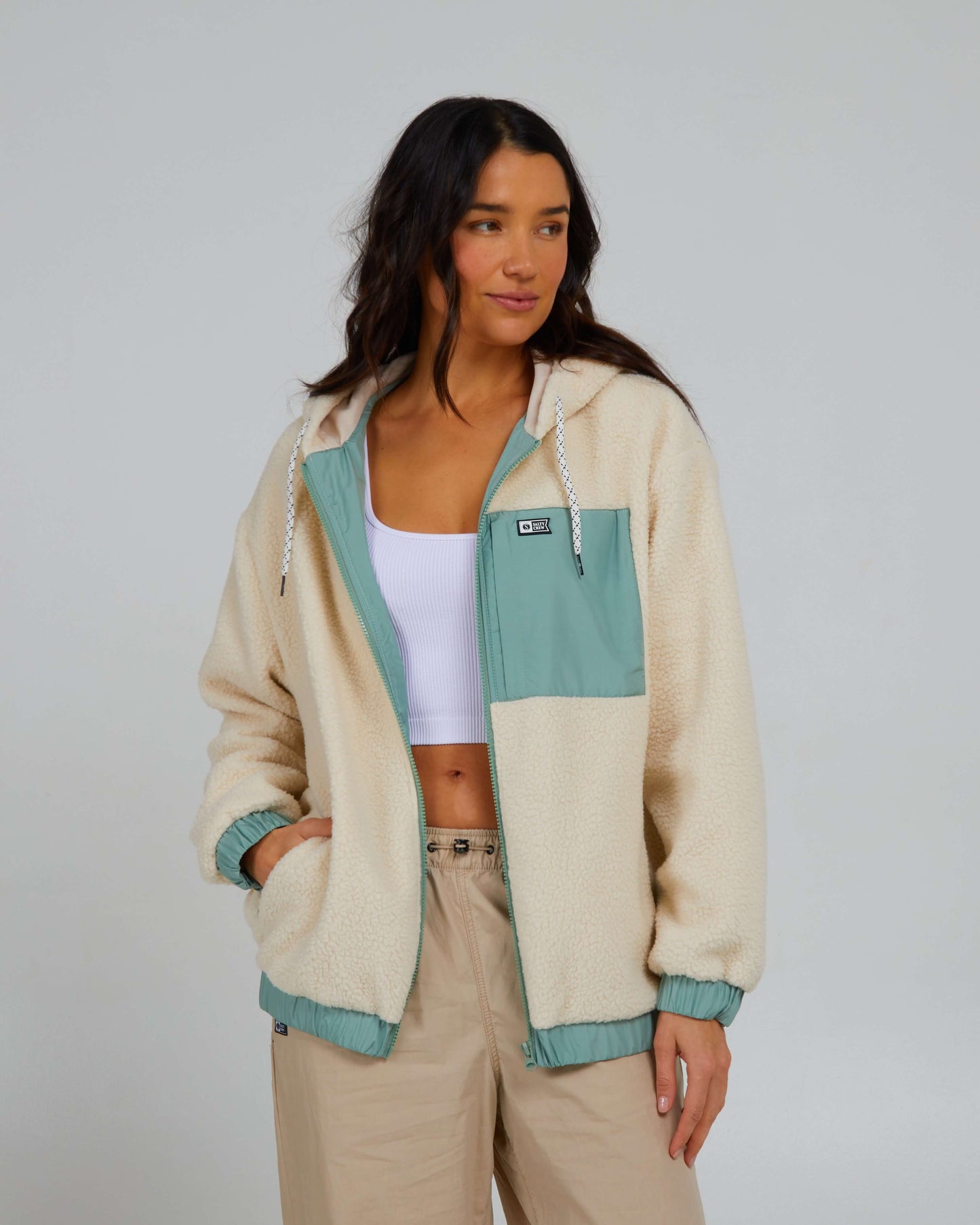 Salty Crew Womens - Coastal Hoody - Natural