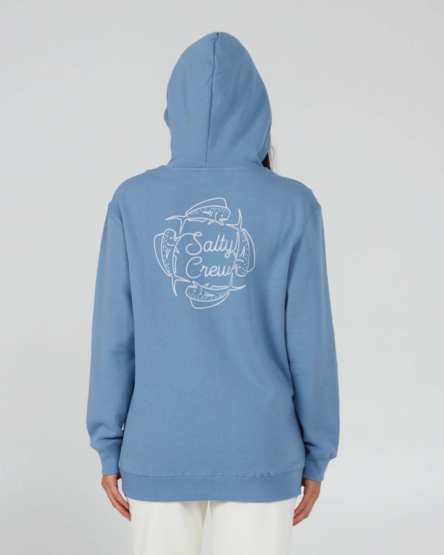 Salty Crew Mujer - Sudadera con capucha Drawn In Circles - Bluestone