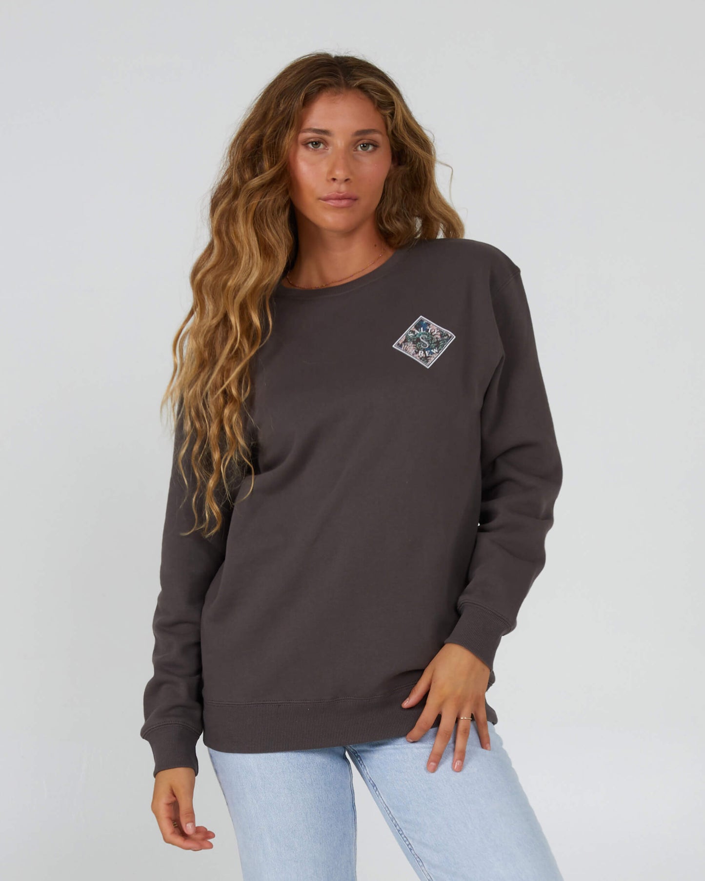 Salty Crew Mujer - Tippet Fill Crew - Faded Black