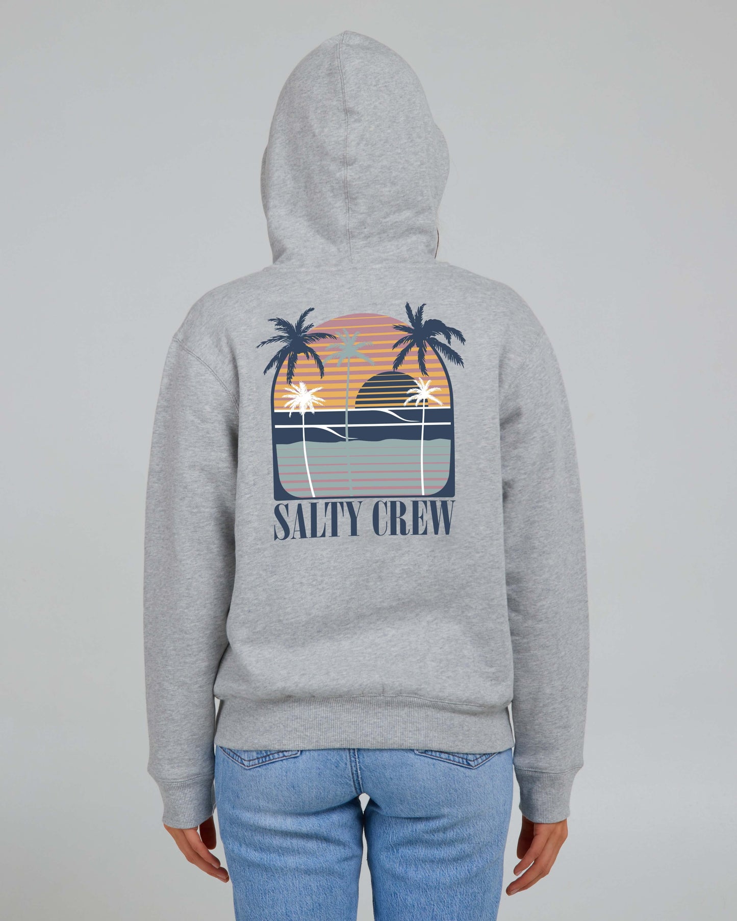 Salty Crew Mujer - Shades Sherpa Zip Hoody - Athletic Heather