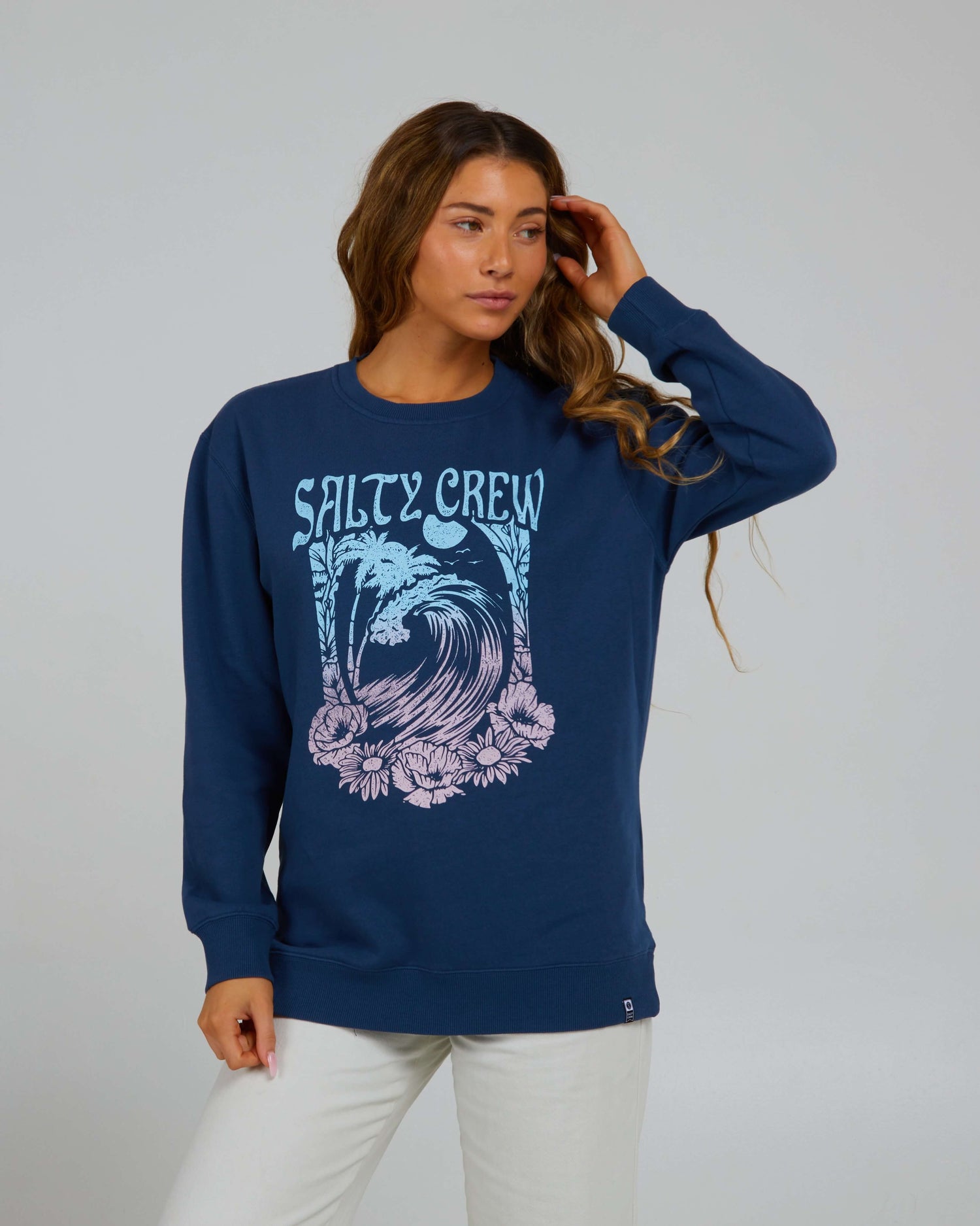 Salty Crew Mujer - Big Wave Crew - Denim