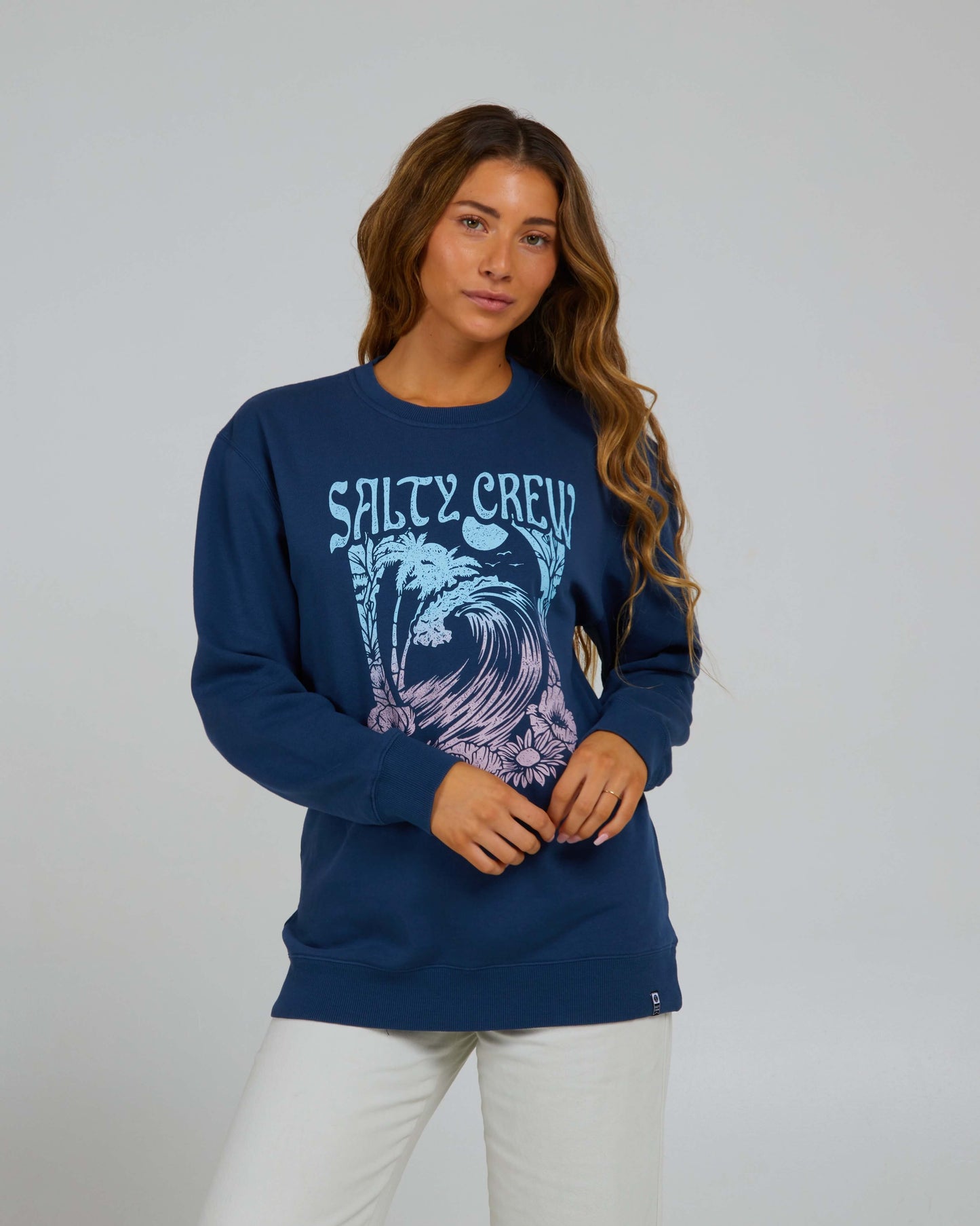 Salty Crew Womens - Big Wave Crew - Denim