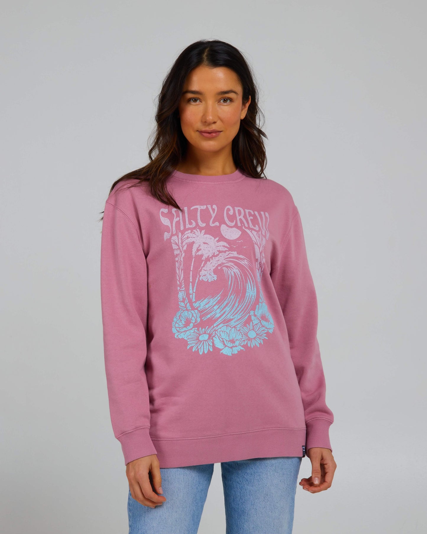 Salty Crew Womens - Big Wave Crew - Warm Liliac