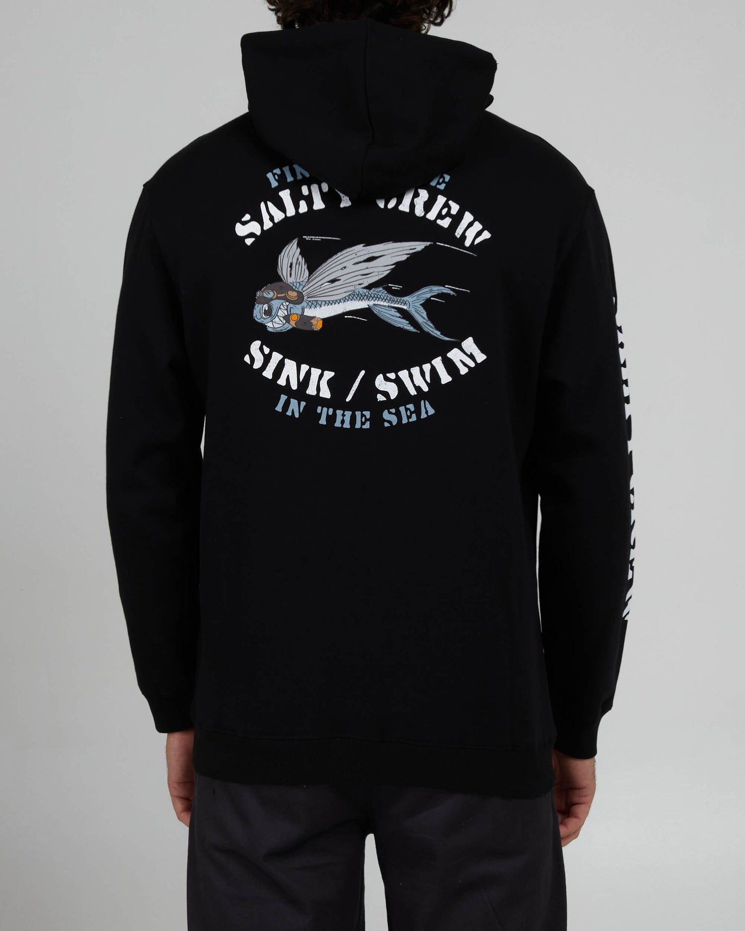 Salty Crew Heren - Kamikaze Zip Fleece - Black