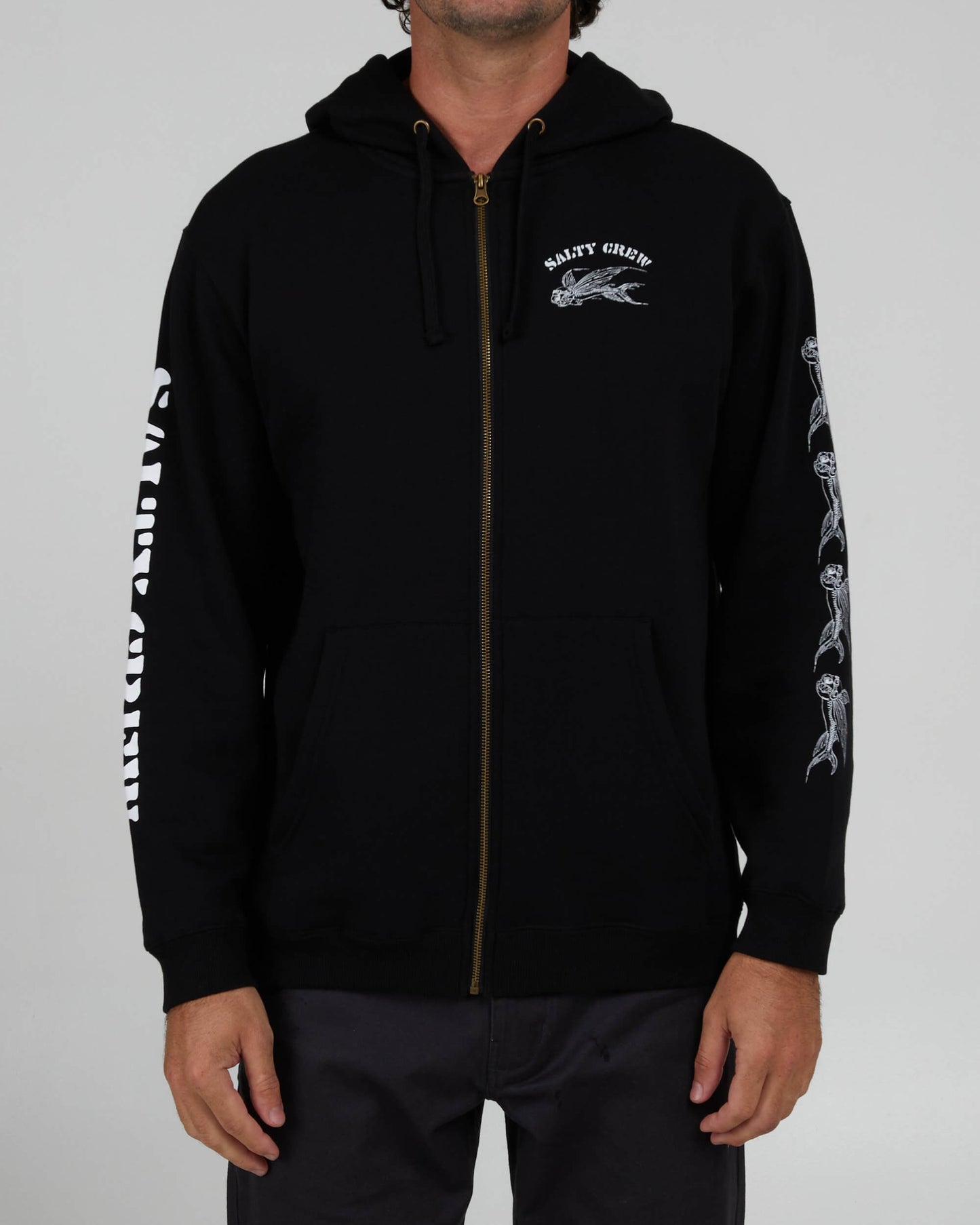 Salty Crew Heren - Kamikaze Zip Fleece - Black