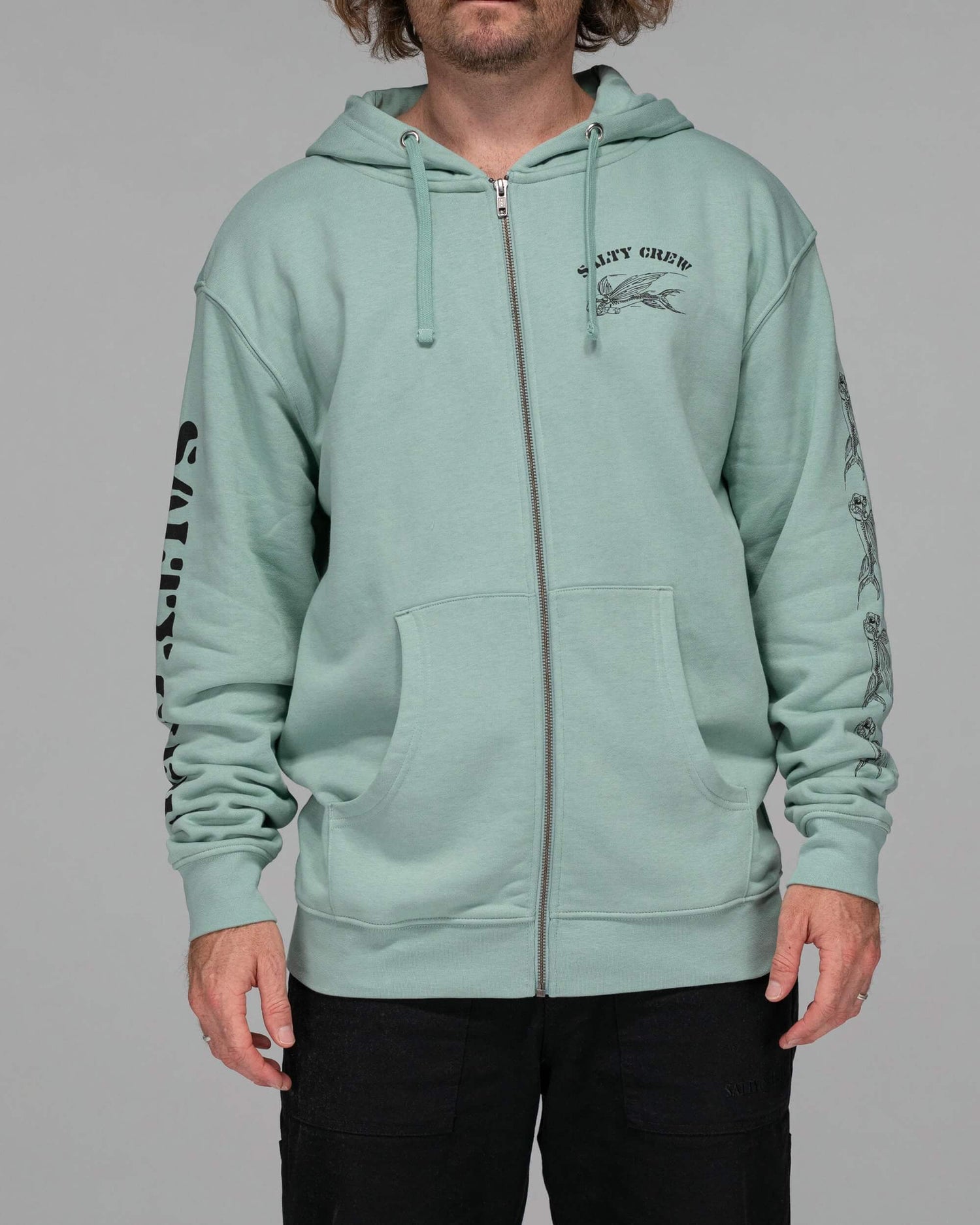 Salty crew FLEECE STANDARD KAMIKAZE ZIP FLEECE - Caballa en la caballa