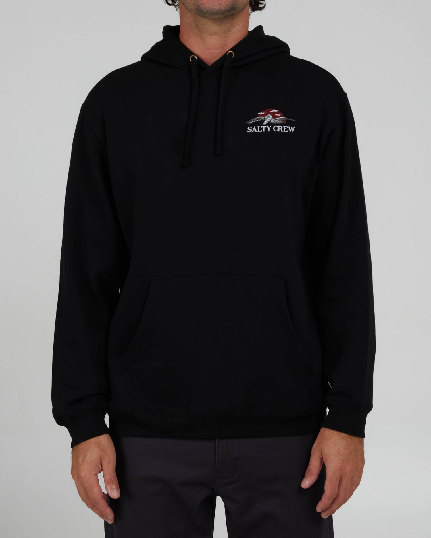 Salty Crew Hombres - Capucha Soarin Fleece - Black