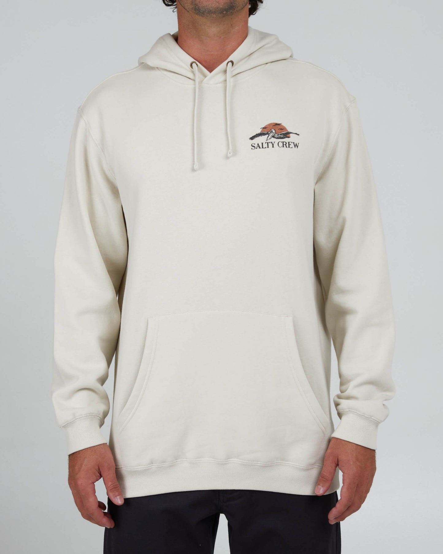 Salty Crew Hombres - Capucha Soarin Fleece - Bone