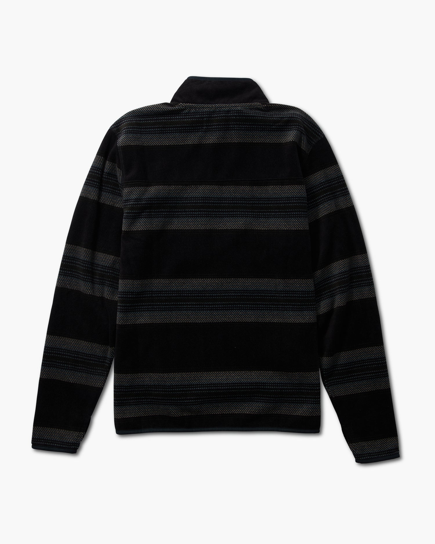 Rückansicht von Swellter Mock-Neck Coal Polar Fleece