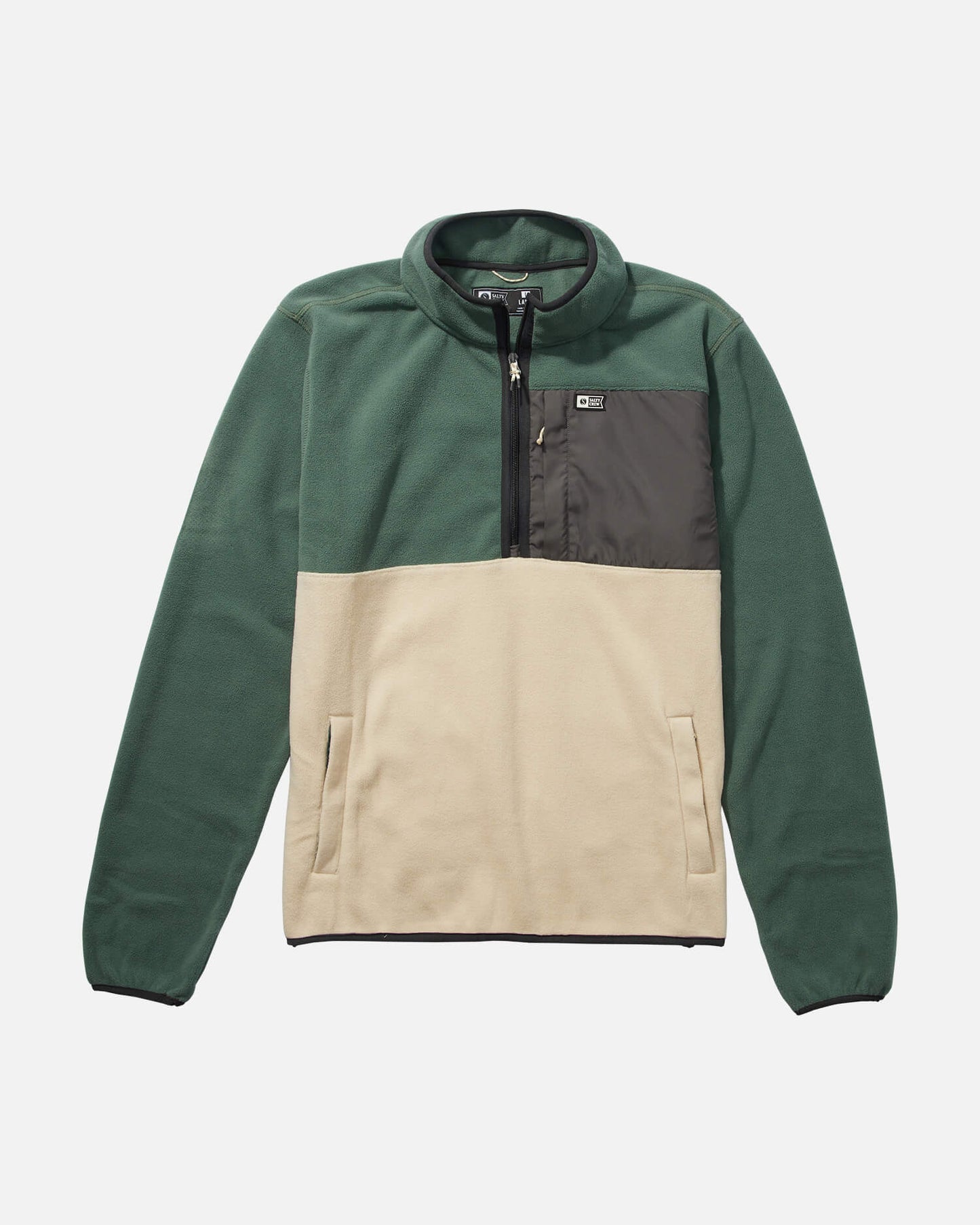 Salty Crew Homem - Swellter Polar Half Zip - Moss