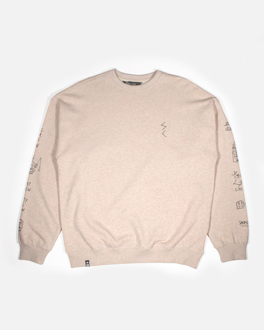Reel Lb Crewneck - Oatmeal Heather