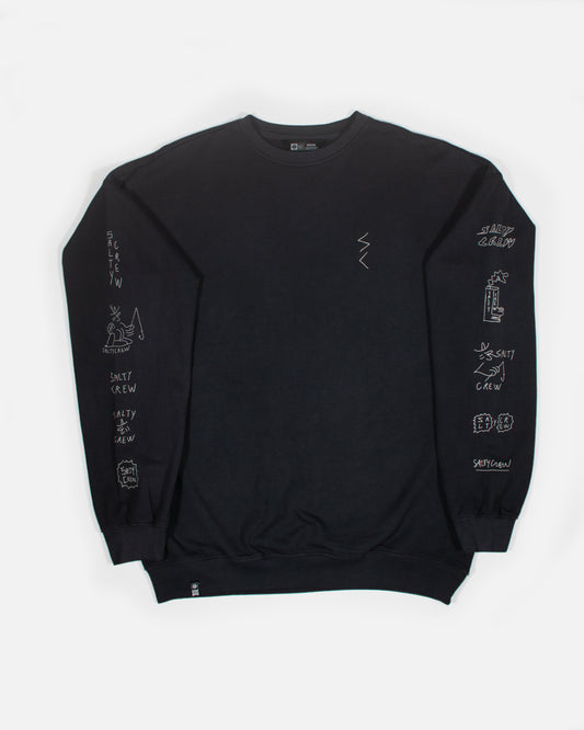 Reel Lb Crewneck - Pirate Black