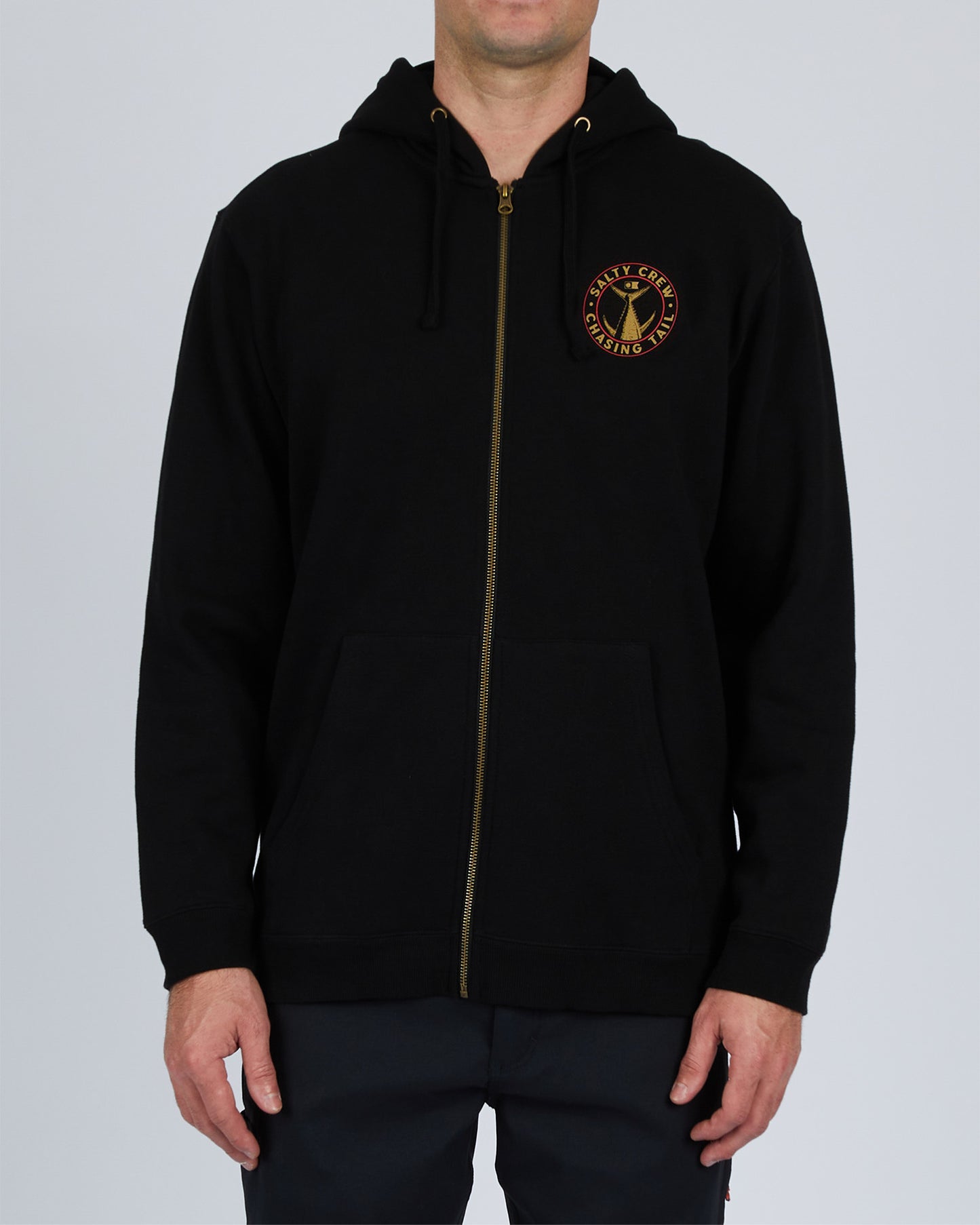 Achterklep Ritssluiting Fleece - Black