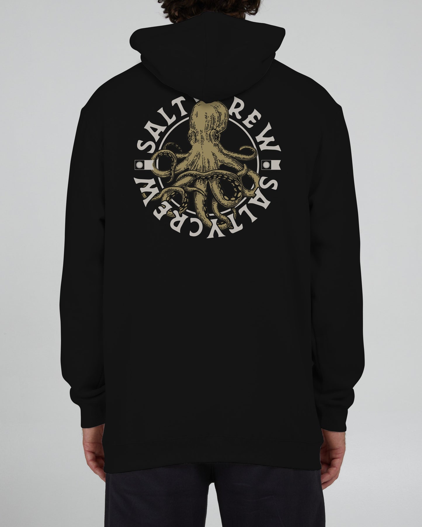 Salty Crew Men - Tentacles Hooded Fleece - Black