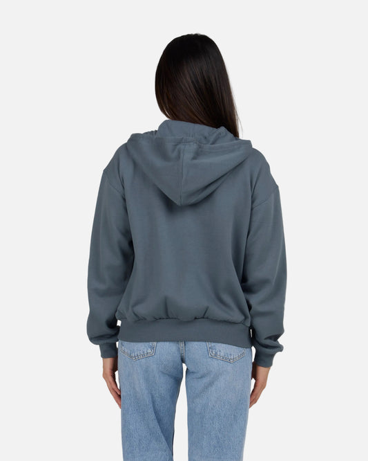 In The Rays Zip Hoody - Fin Blue