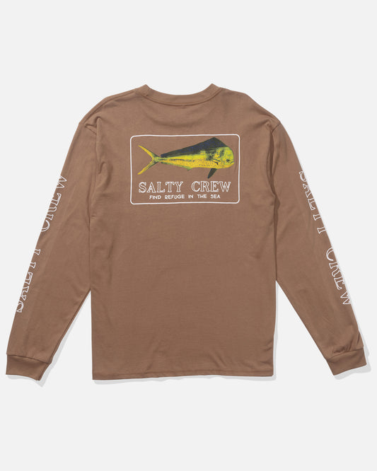Golden Mahi Premium L/S Tee - Clay