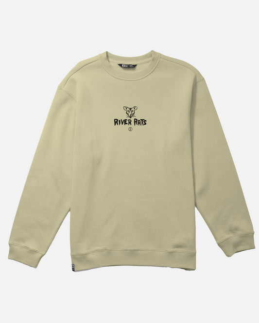 River Rats Crew Fleece - Transparent Yellow