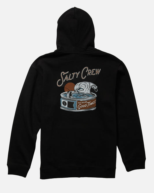 Tuna Can Hood Fleece - Black