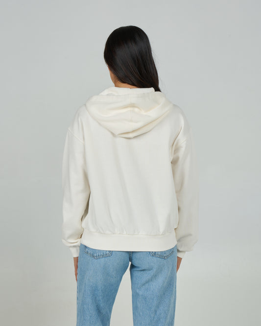 Rays Zip Hoody - Off White