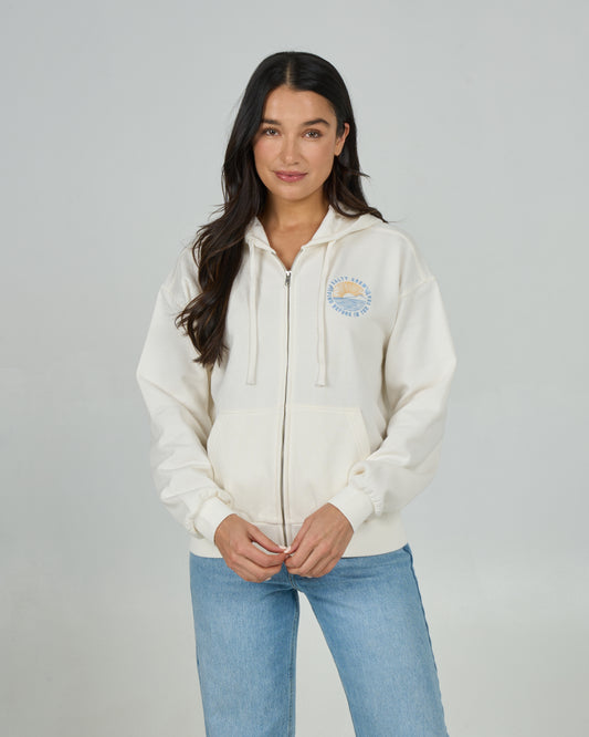 Rays Zip Hoody - Off White