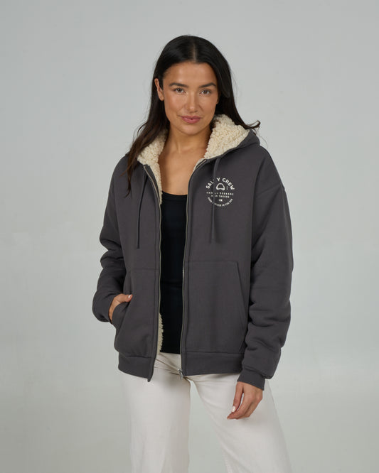 Chompers Zip Hoody - Charcoal