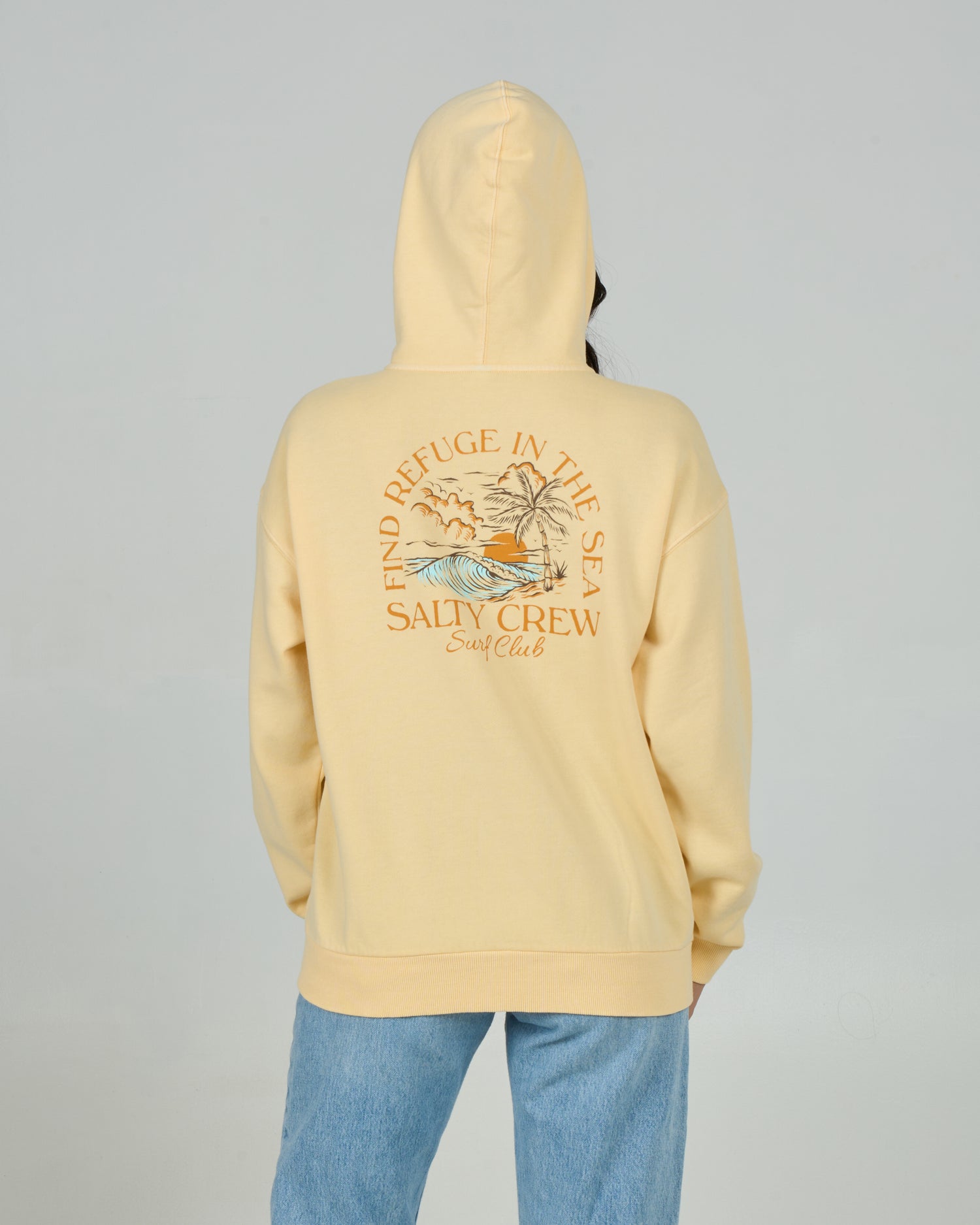 Surf Club Zip Hoody - Butter Cream