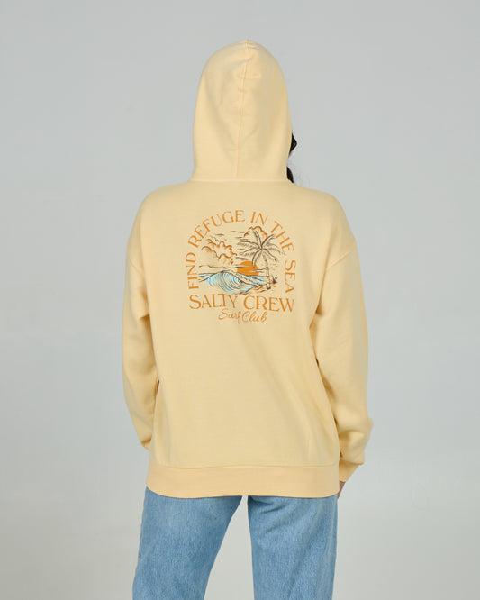 Surf Club Zip Hoody - Butter Cream